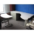 Steelcase Secant Work Station + 2 Rolling Tables Steelcase Secant Work Station + 2 Rolling Tables